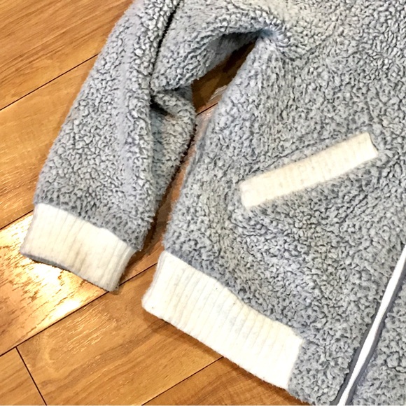 Anthropologie Saturday Sunday Sherpa coat jacket teddy bear style fuzzy … - Picture 3 of 10